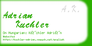 adrian kuchler business card